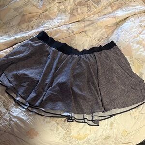Lululemon Black and Gray Skater Skort